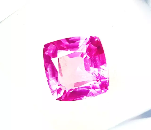 Natural  Sapphire Stone 6-8 Ct Cushion Cut Shape Pink Color  Certified  Gemstone