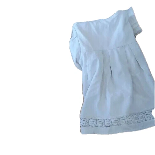 JOlie robe époque 1930 d'hiver blanche pour grande poupée ancienne