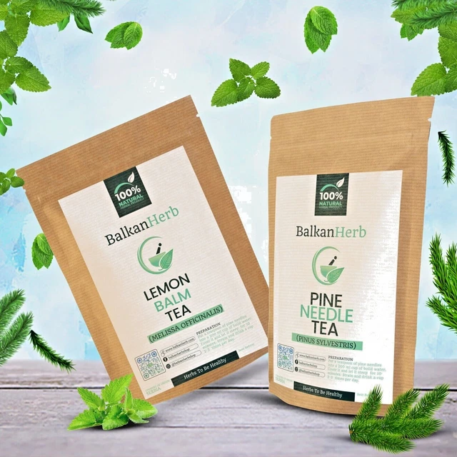 Herbal Teas 100% Natural Wild-Picked - 50g (1.76oz) - Loose Dried Herbs Bulk Tea