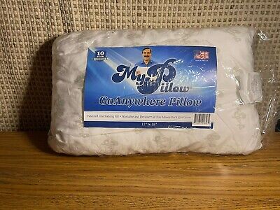 Authentic My Pillow GoAnywhere Pillow 12" x 18" Wash & Dry Pillow - Brand New