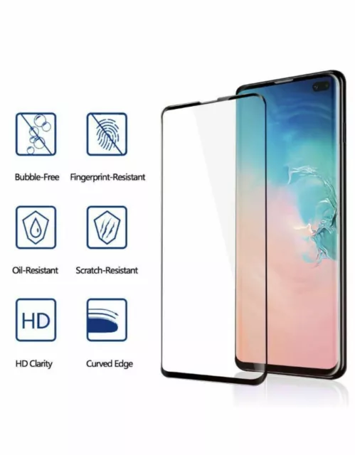 Lot Full Cover Tempered Glass Screen Protector For Samsung Galaxy N10 S10+ S10e