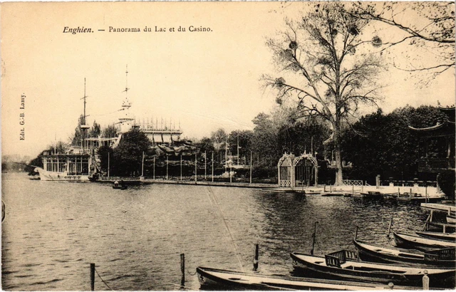 CPA Enghien les Bains Panorama du Lac et du Casino FRANCE (1308541)