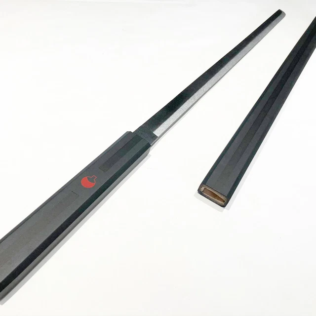 NARUTO - spada katana di Sasuke nero legno lama anime cosplay