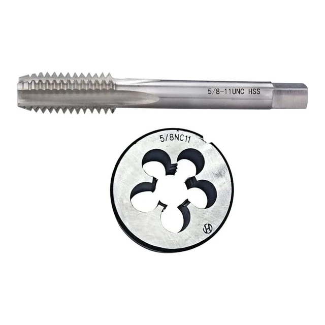 Ensemble de robinets et de matrices filetés pour machine polyvalent 58 11 UNC p