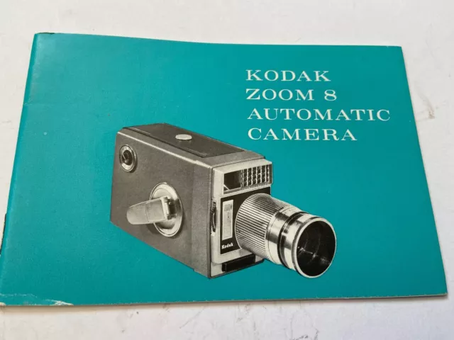 Mode D'emploi Photo Cinema Kodak Zoom 8 Automatic Camera