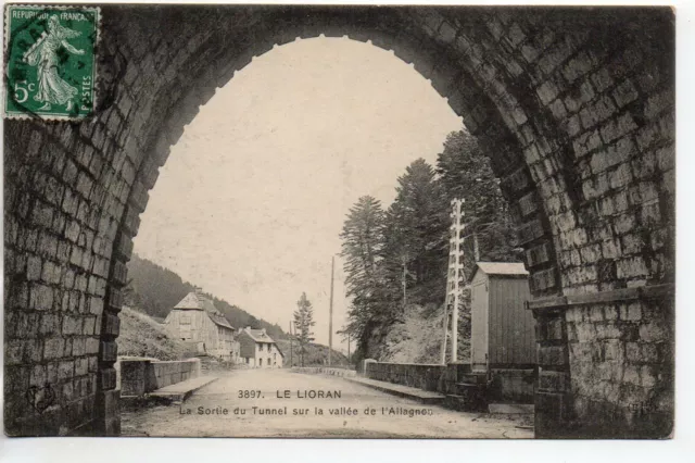 LE LIORAN - Cantal - CPA 15 - Sortie du tunnel  - vallée de l' Allagnon