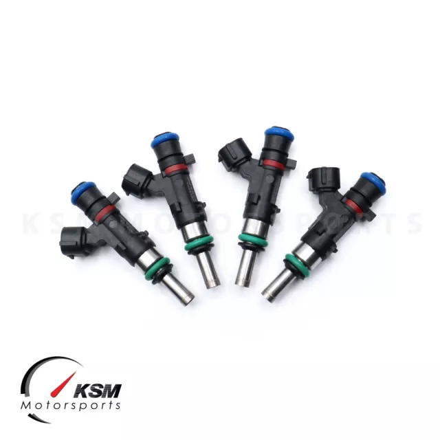 4 x 750cc EV14 Fuel Injectors fit Denso 08-15 Mitsubishi EVO 10 X 4B11 CZ4A E85