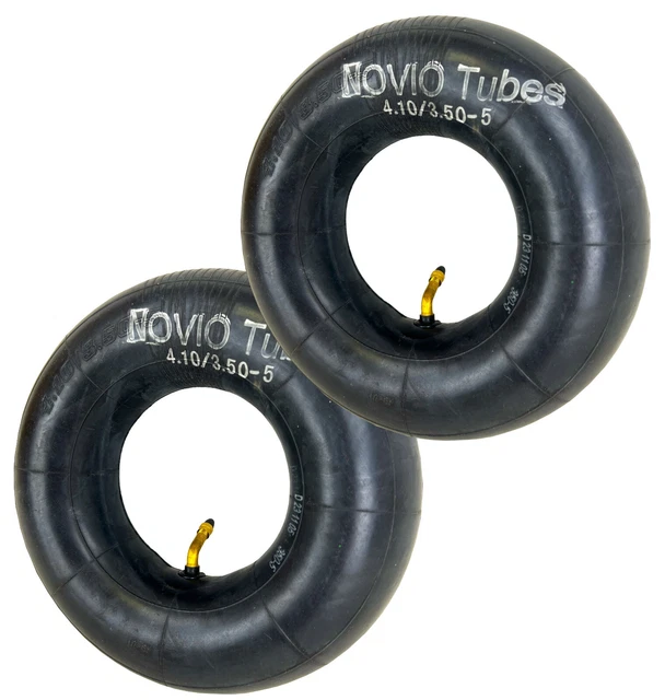Moped Zubehör 2er Set 2x Reifenschlauch Für Moped Roller - 3.00-10 Mit Winkelventil TR87 Winkelventil TR87 Roller Schlauch