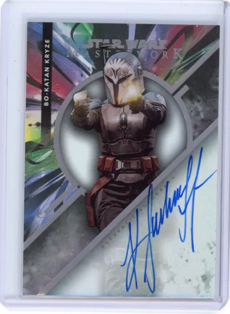 KATEE SACKHOFF as Bo-Katan Kryze 2022 Star Wars Masterwork Foil Auto 43/50
