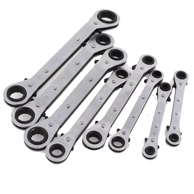 6-21mm Metric Offset Torque Wrench Set Double Ratchet Wrench Spanner toolJC-wf