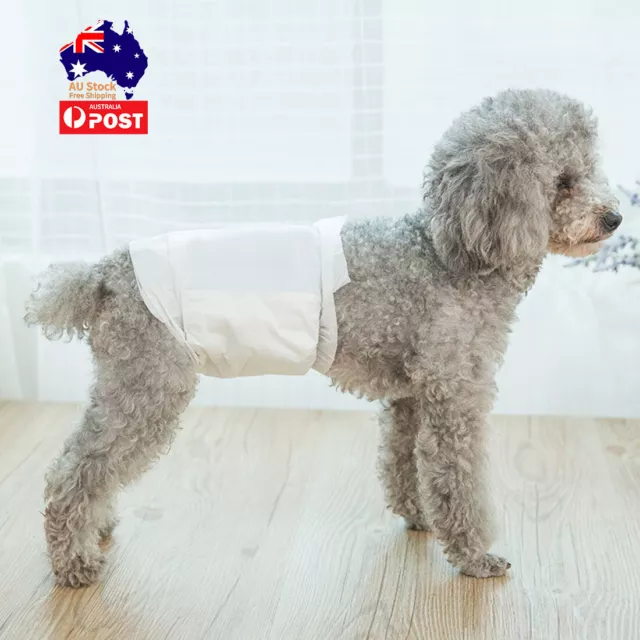 12PCS Disposable Dog Nappies Sanitary Pants Female Diapers Pet Puppy Cozy Wrap