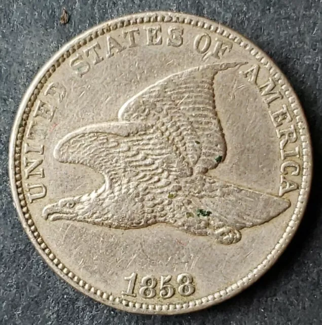 1858 1c Flying Eagle Small Cent