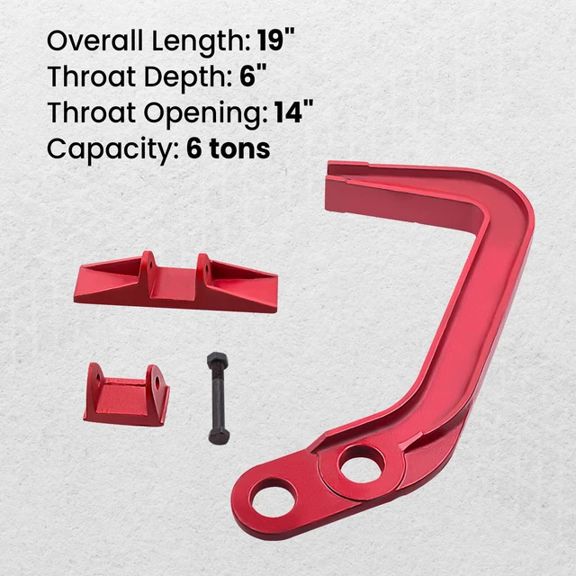 6 TON Deep Hook Clamp Frame Jumbo Puller Châssis Crochet Clamp Tirant Extracteur