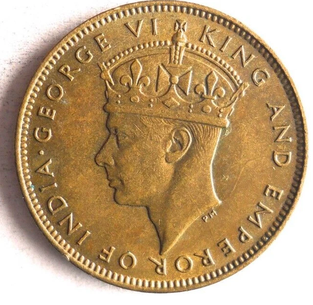 1945 JAMAICA FARTHING - AU - Hard to Find Low Mintage Coin - Lot #J8