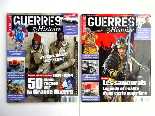 Guerre Et Histoire N 48 Photocopie Page De Garde GUERRES ET HISTOIRE : n° 18 LA GRANDE GUERRE et n°19 LES SAMOURAIS #556