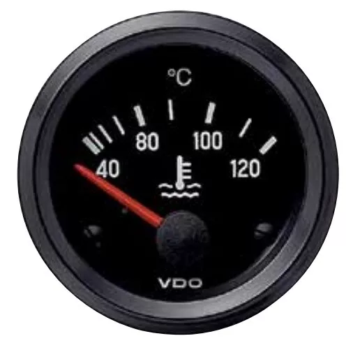 VDO Cockpit International Water Temperature Gauge + sender 12V, 52mm 2" 40-120