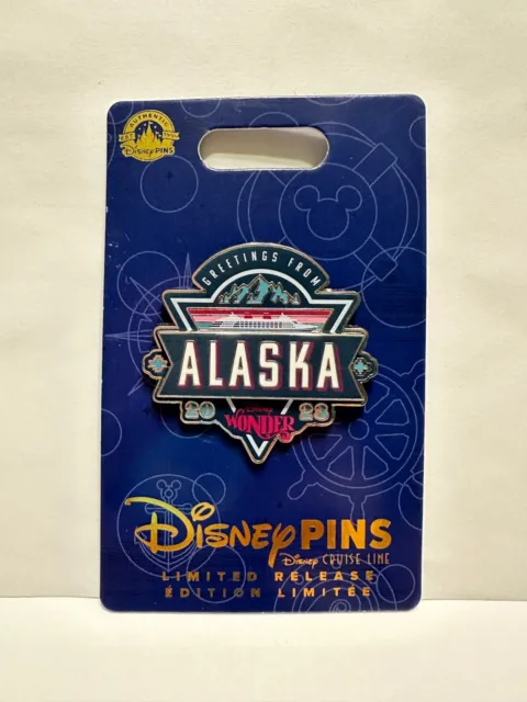 2023 Disney Cruise Line - Disney Wonder Greetings From Alaska Pin