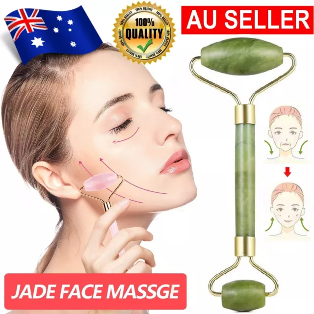 NEW Jade Face Roller Facial Massager Beauty Tool For Body Eye Neck Hand Massage