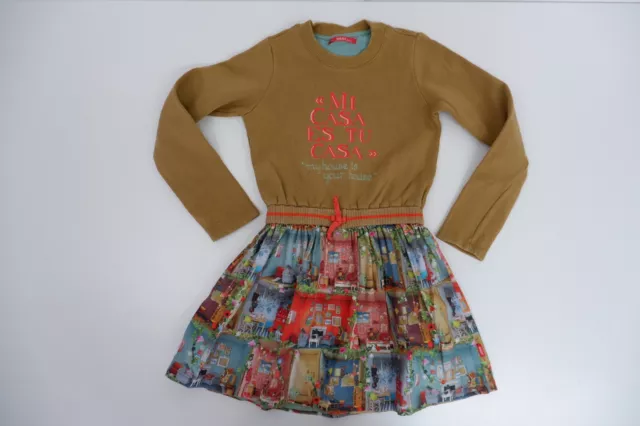 Abito maglione per bambina Oilily età 8 anni stampato a maniche lunghe