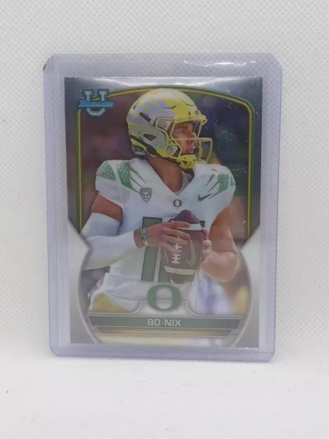 Bo Nix 2022 Bowman University Chrome #61 Oregon Ducks