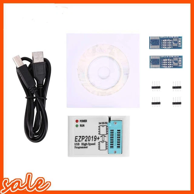 EZP2019+ High Speed USB SPI Programmer with 2 Adapters Support 24 25 93 EEPROM