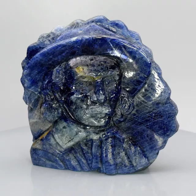The Battle of The Little Bighorn Immortalised in 1070.98ct Sapphire Carving