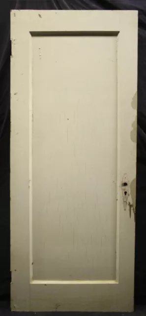 27x75" Antique Vintage Old SOLID Wooden Interior Pantry Closet Door Single Panel 2