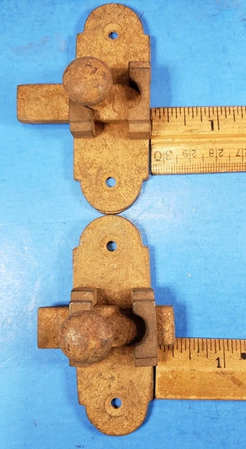 Sliding Bolt Latch Lock Cabinet Cupboard Gate 2" OAW x 3.25" Long Flush Mount 7