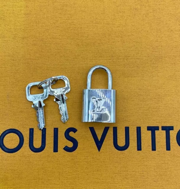 Louis Vuitton PadLock Lock &2 Key Brass Silver Number 315