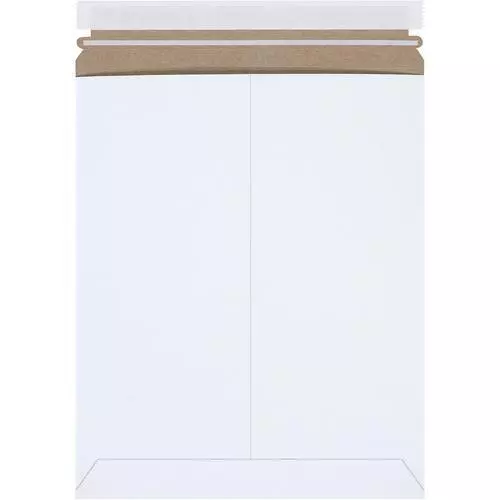 Self-Seal Flat Mailers, 11" x 13 1/2", White, 25/Case