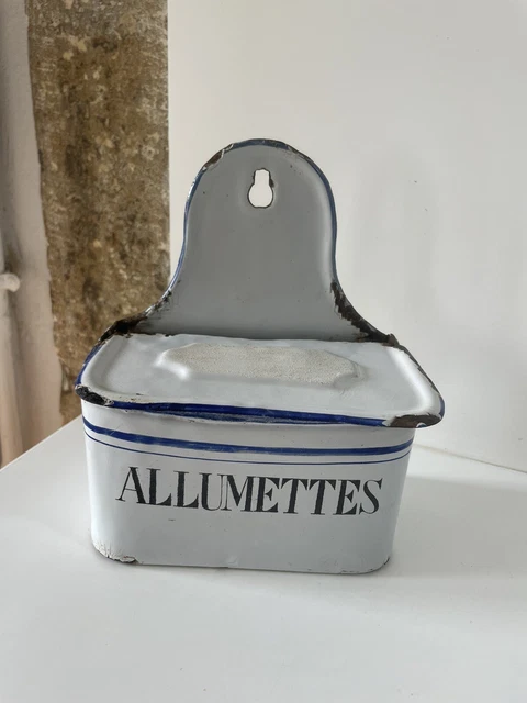 Boite d'Allumettes en Tôle Émaillée - Collection