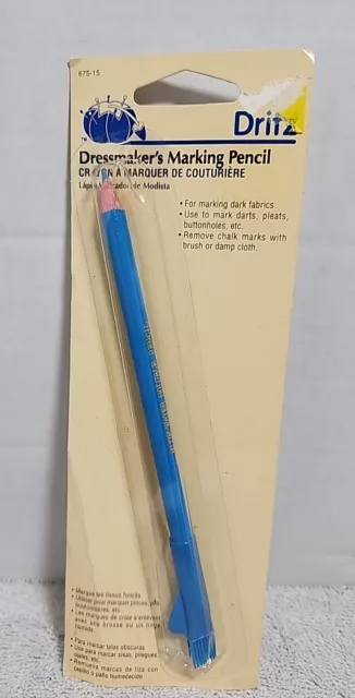 Dritz Water-Soluble Dressmaker's Marking Pencil-Light Blue 1998 NOS