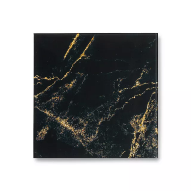 Ventilateur salle de bain petit SILENCIEUX verre noir "marbre" Ø100 - 93m3/h