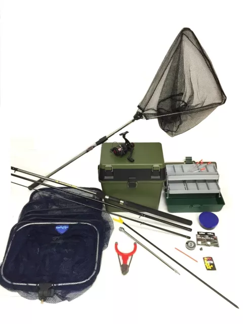 COMPLETE STARTER COARSE Float Fishing Kit Set. 10ft Rod, Reel, Seat Box,  Tackle £87.14 - PicClick UK