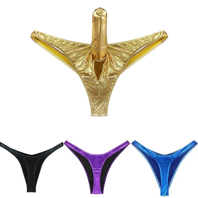 Slip Homme Soyeux Avec Pochette Fourreau - Nylon, Taille Unique, Neuf Avec étiquettes
