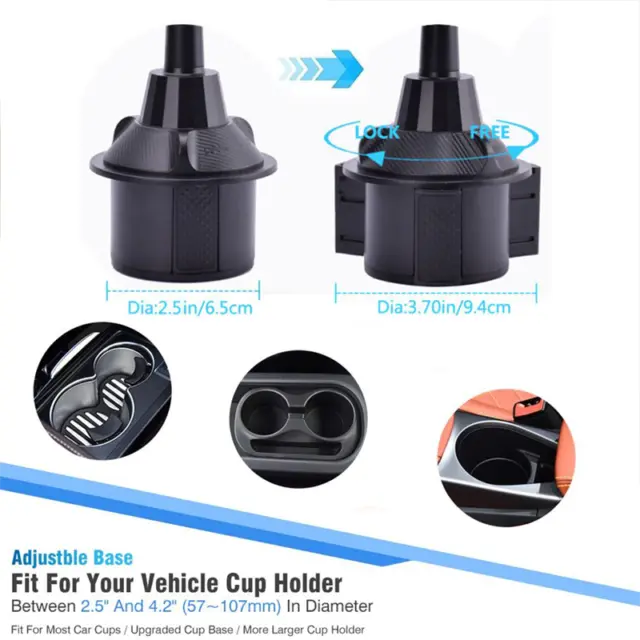 Upgraded Version Adjustable Car Cup Stand Car Holder Mount Cradle For Cell Phone 3