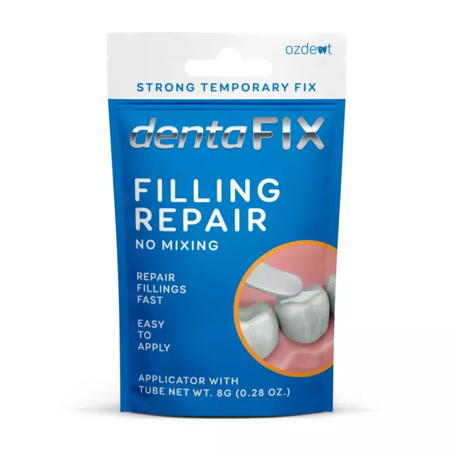 Dentafix 8g Strong Temporary Fix & Repair Fillings, Cavity Filling