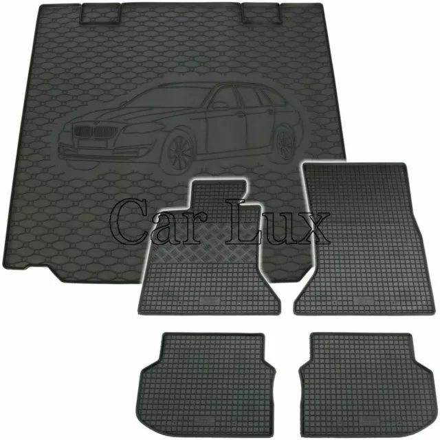 Alfombra maletero + alfombrillas de goma a medida conjunto BMW 5 Touring F11