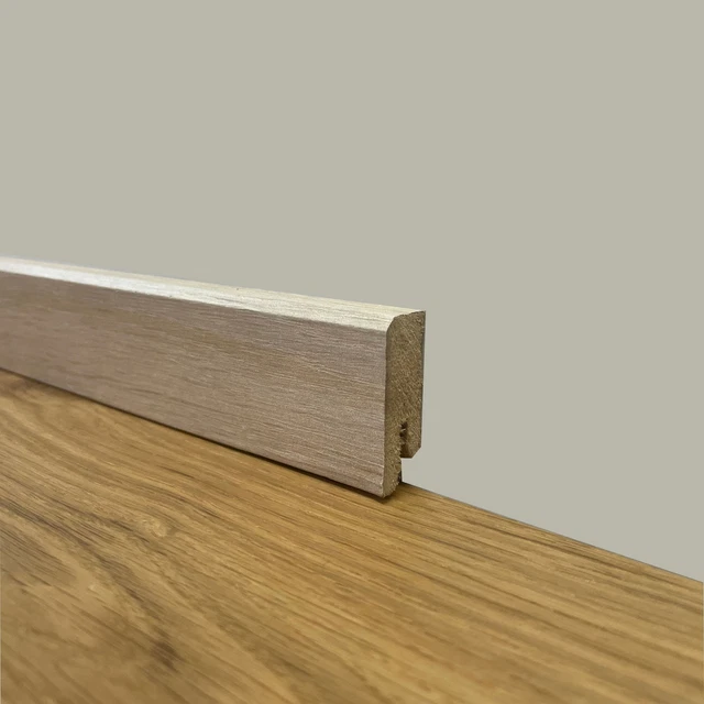 Battiscopa In MDF Bianco 80x15mm - Zoccolino Ducale, Fibra Legno Compatta, 96ml - Foto 7