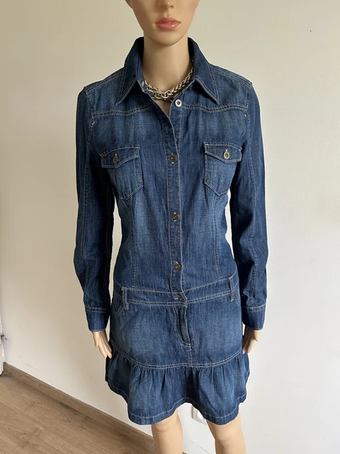 Robe En Jean Bleue Esprit Taille 38 - Manches Longues, Longueur Genoux - Jamais Portée
