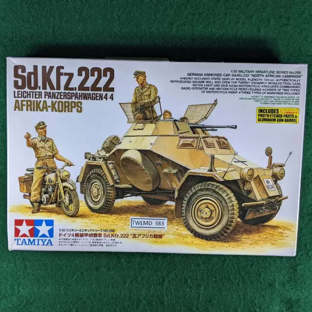 German Sdkfz 222 Leichter Panzerspahwagen kit - 1/35 - Tamiya 35286