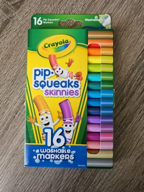 Crayola Pip-Squeaks Skinnies Washable Markers Assorted Color Small Size 16 Count