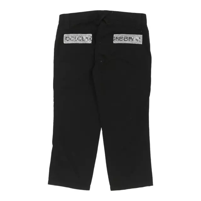 Dolce & Gabbana Cropped Trousers - 29W UK 8 Black Cotton