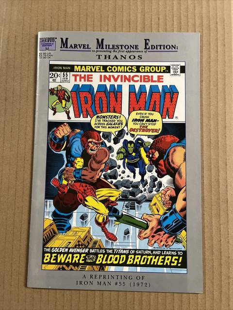 Marvel Milestone Edition Invincible Iron Man #55 (1992) First Appearance Thanos
