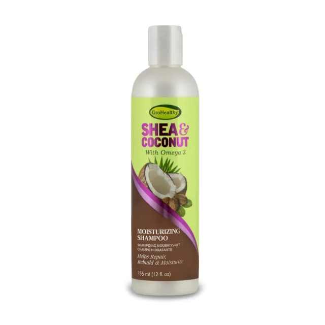 Sofn Gro gesundes feuchtigkeitsspendendes Shampoo für Shea und Kokosnuss