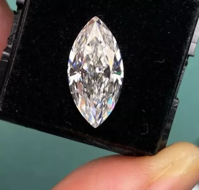 Diamante Piedra suelta Piedras preciosas talla marquesa 5ct color blanco...