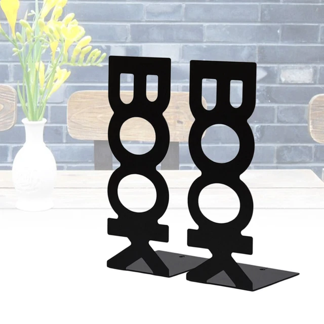 4 Pcs Bouchon De Livre Scolaire Supports Livres En Métal Cadre Porte