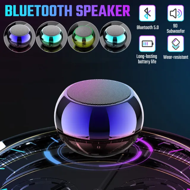 Wireless Bluetooth 5.0 Speaker Stereo Music Portable Speaker for iPhone Samsung