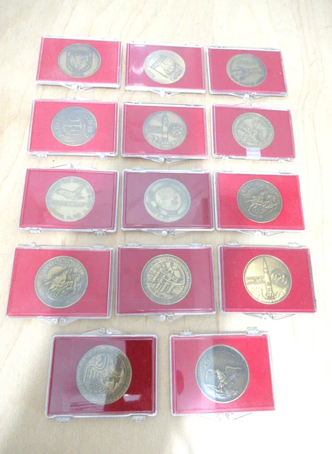 Collection De 6 Médailles équipe De France 1999 - Couleur Argent - Officielles FFF