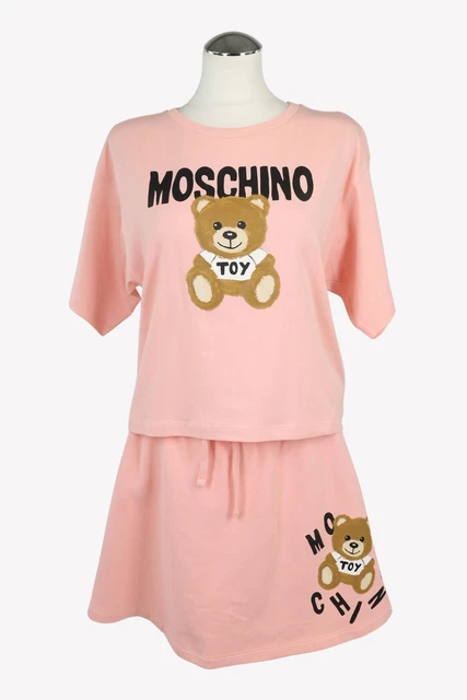 Moschino Tuta Donna Tgl 34 Nuovo Rosa Completo Costume